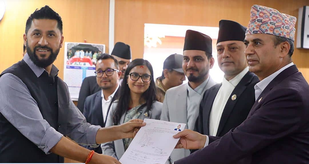 सभामुखमा डीपी अर्यालको मनोनयन दर्ता 