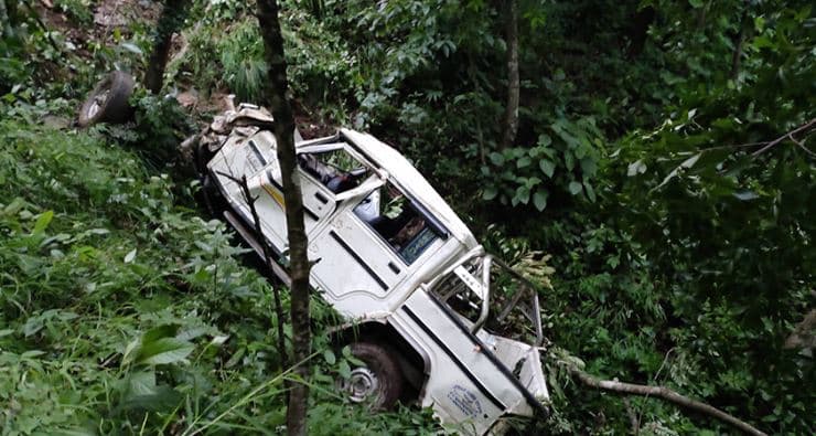 डोटीमा जिप दुर्घटना हुँदा दुई जनाको मृत्यु