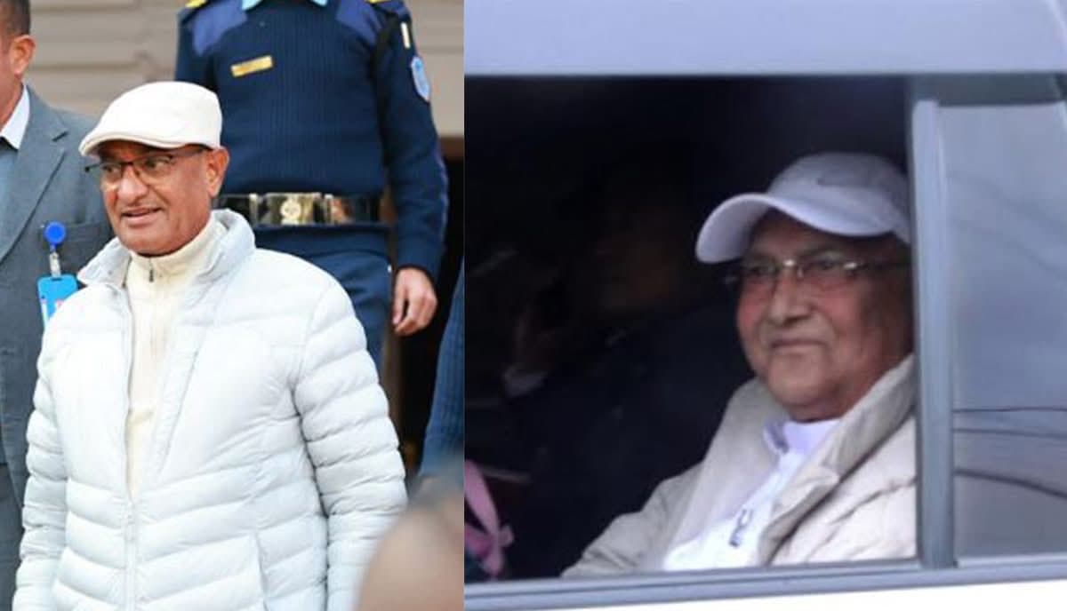 केपी ओली र  रमेश लेखक पक्राउ