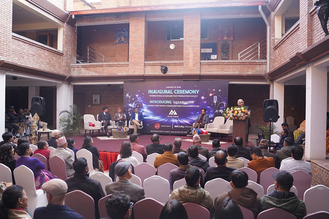  म्युजिक नेपालले ल्यायो १० करोडको लगानीमा पहिलो ‘डल्बी एट्मस’ स्टुडियो