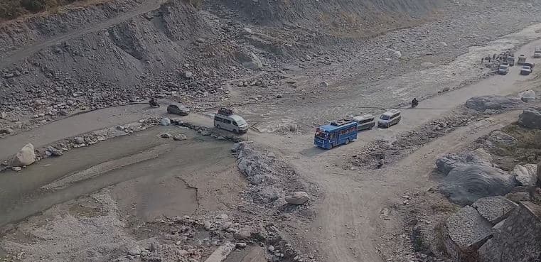 रोशी खोलाको खण्ड अहिले अत्यन्तै जोखिमपूर्ण 