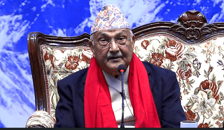 नेपालमा नेपाली सरकार हुनुपर्दछ, विदेशीको सरकार होइन : ओली