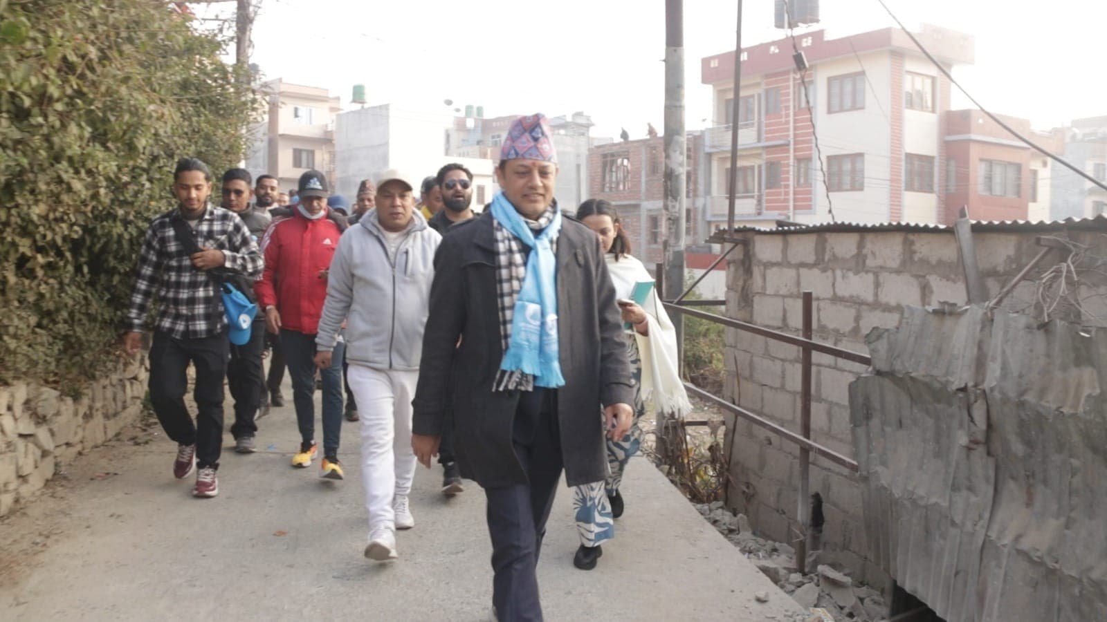 नागार्जुनमा रास्वपा उपसभापति अर्यालको घरदैलो, स्थानीय संरचना विस्तारमा जोड