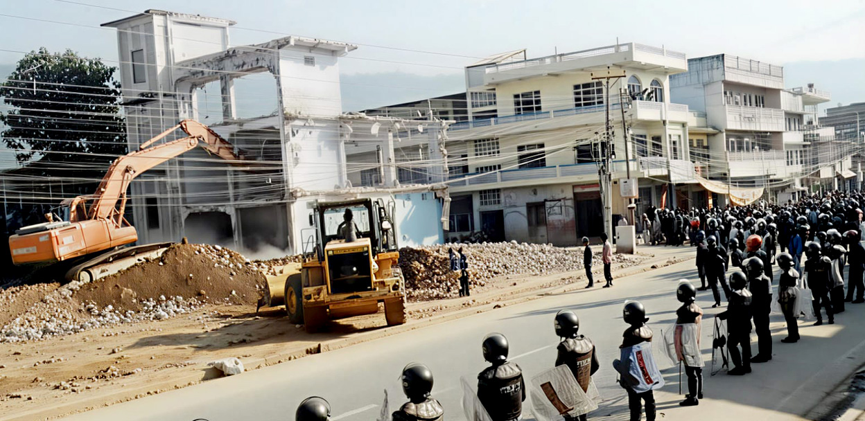 हेटौंडामा १५ दिनभित्र सडक सीमाभित्रका संरचना हटाउने अल्टिमेटम, कार्यान्वयनबारे भने शंका